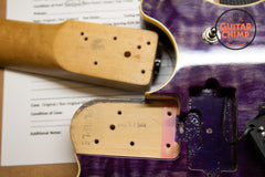 1993 Ernie Ball Music Man EVH Eddie Van Halen Hardtail Translucent Purple Quilt