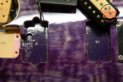 1993 Ernie Ball Music Man EVH Eddie Van Halen Hardtail Translucent Purple Quilt