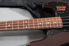 2010 Fender Japan Jazz Bass ‘62 Reissue JB62-WAL – Walnut Finish | Black Chrome Hardware | 100% Original | Gig Bag