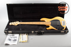 1997 Left-Handed Ernie Ball Music Man Sting Ray 5-String Natural