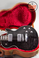 2017 Gibson Les Paul Premium Quilt Translucent Ebony Burst – Limited Run #17 of 150 – AAA Top & Back – Burstbuckers – OHSC