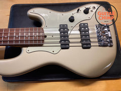1998 Fender Roscoe Beck 5-String Bass Shoreline Gold