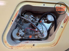 2000 Gibson Les Paul Custom Alpine White – Aged Patina, Ebony Board, Original Case