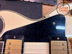 2000 Gibson Les Paul Custom Alpine White – Aged Patina, Ebony Board, Original Case