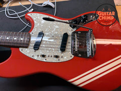 2010 Fender Japan MG73-CO '73 Reissue Mustang – Competition Fiesta Red w/ Matching Headstock | MIJ | HSC