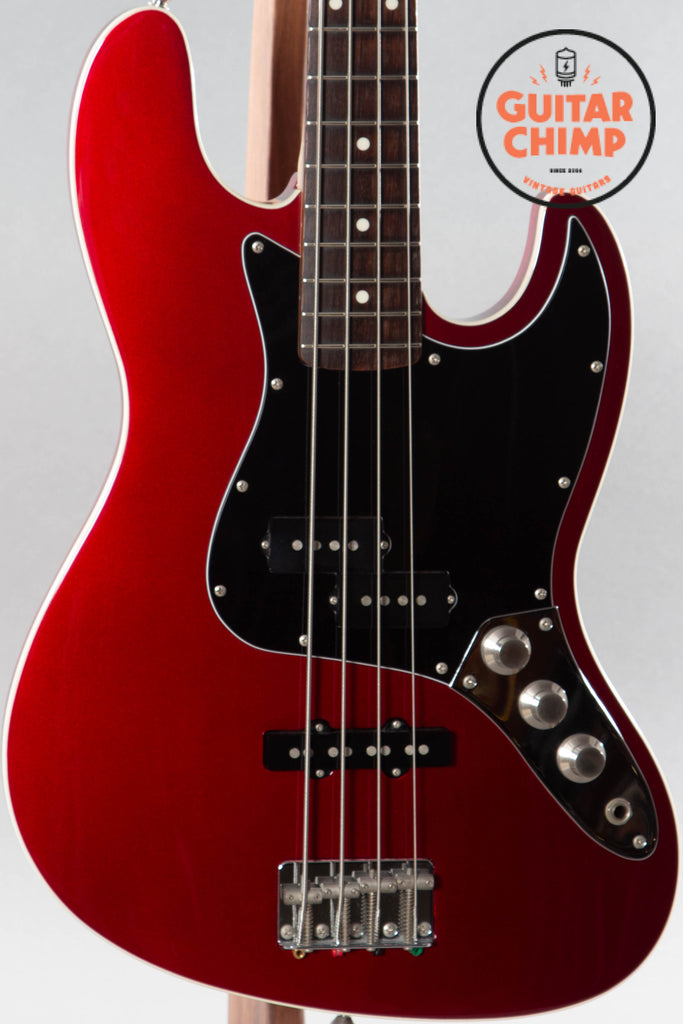2012 Fender Japan AJB Aerodyne Jazz Bass Candy Apple Red