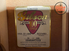 1994 Gibson Masterbuilt Centurion CF-100E 100th Anniversary #16/100 | P-90 | OHSC + COA | Ren Ferguson