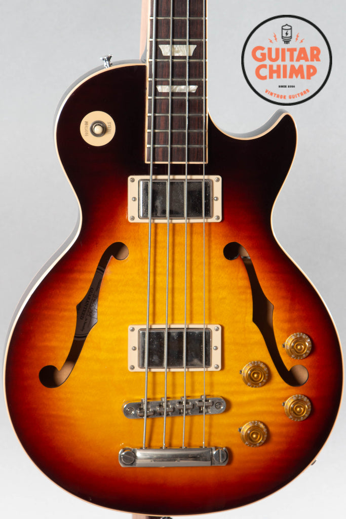 2015 Gibson Memphis ES Les Paul Bass Faded Dark Burst