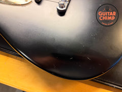 2010 Fender Japan MG69 Mustang Stop Tail – Matte Black w/ Matching Headstock | Rare | MIJ | Tweed Case