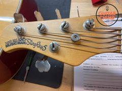 1997 Left-Handed Ernie Ball Music Man Sting Ray 5-String Natural