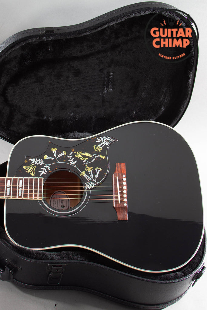 2024 Gibson Hummingbird Ebony Black – LR Baggs, Original Case, Excellent Condition