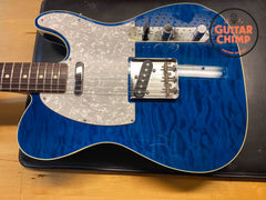 2012 Fender Japan TL62B ’62 Reissue Telecaster Custom Trans Blue Quilt