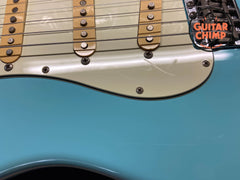 1999 Fender Japan ST62-70TX ’62 Reissue Stratocaster Sonic Blue Texas Special Pickups