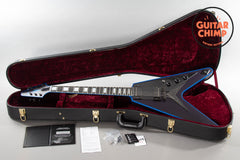 2017 Gibson Custom Shop Flying V Custom Satin Blue Widow