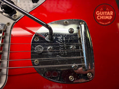 1999 Fender Japan ’62 Reissue Jaguar JG66-85 CIJ Candy Apple Red Matching Headstock