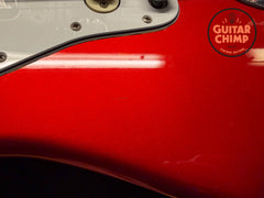 1999 Fender Japan ’62 Reissue Jaguar JG66-85 CIJ Candy Apple Red Matching Headstock