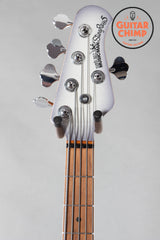 2022 Ernie Ball Music Man Stingray HH Special 5-String Bass Snowy Night