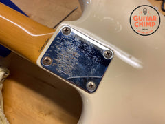 1999 Fender CIJ Jazzmaster JM66-80 Vintage White – Rare ’62 Reissue, Crafted in Japan