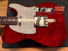 2024 Fender Japan MIJ Hybrid II Telecaster Quilt Red Beryl Quilted Top