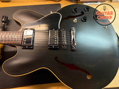 2010 Gibson Memphis ES-335 Dot Satin Trans Black OHSC COA ’57 Classics 7lb 14oz