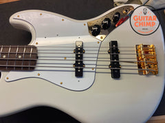2025 Fender Japan Traditional '60s Jazz Bass – White Pearl w/ Matching Headstock, Gold Hardware (MIJ)