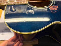 2015 Gibson Custom Shop Early 60s SJ-200 Trans Blue OHSC Rare Bozeman LR Baggs