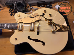 1998 Gretsch 7594 White Falcon Bigsby OHSC Filter’Tron Ebony Board