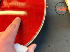 2010 Gibson Custom Shop Les Paul Custom Figured Top Trans Red OHSC COA Ebony