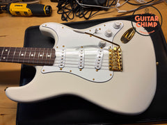 2025 Fender MIJ Japan Traditional Collection 60s Stratocaster White Pearl Matching Headstock Tweed HSC