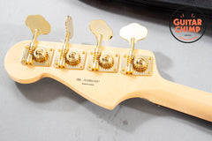 2025 Fender Japan Traditional '60s Jazz Bass – White Pearl w/ Matching Headstock, Gold Hardware (MIJ)