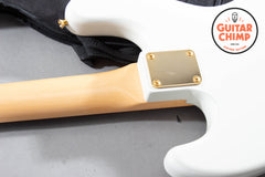 2025 Fender Japan Traditional '60s Jazz Bass – White Pearl w/ Matching Headstock, Gold Hardware (MIJ)