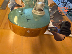 1997 Fender Roscoe Beck V 5-String Bass Teal Green Metallic OHSC