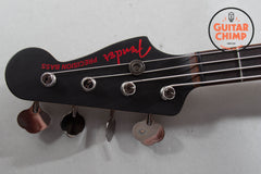 2020 Fender Japan Limited Noir Precision P Bass – Satin Black, Matching Headstock, MIJ