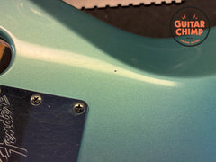 1997 Fender Roscoe Beck V 5-String Bass Teal Green Metallic OHSC