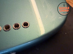 1997 Fender Roscoe Beck V 5-String Bass Teal Green Metallic OHSC