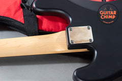 2020 Fender Japan Limited Noir Precision P Bass – Satin Black, Matching Headstock, MIJ