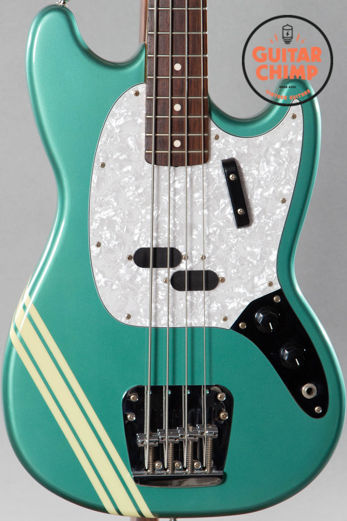 2006 Fender Japan Mustang MB98-75CO OTM Bass Competition Ocean Turquoise Metallic