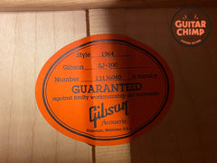2016 Gibson Custom Shop 1964 SJ-200 Animal Antique Natural