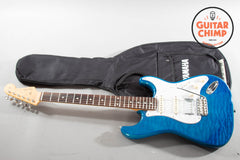 2021 Fender FSR Japan Traditional II 60s Stratocaster SSH – Caribbean Blue Quilt Top, MIJ, Rare Japan-Only Model