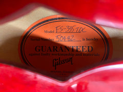 2015 Gibson Left-Handed Memphis ‘63 ES-335 TDC Cherry