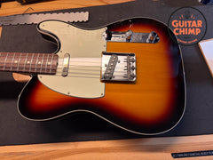2022 Fender Japan MIJ Heritage 60s Telecaster Custom Sunburst Nitro Double Bound Tweed HSC