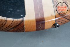 Early 1990’s Tobias Basic 6 String Bass Guitar Zebrawood #2431