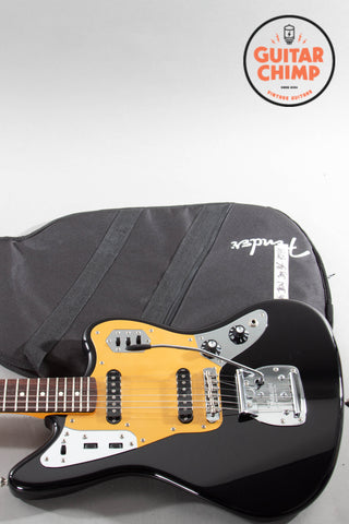 2022 Fender Japan FSR Traditional 60s Jaguar – Black w/ Gold Anodized Guard (Ishibashi Exclusive)