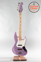 2017 Fender Limited Edition Adam Clayton Jazz Bass Purple Sparkle w/ OHSC β Mint!