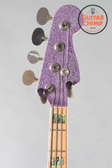 2017 Fender Limited Edition Adam Clayton Jazz Bass Purple Sparkle w/ OHSC β Mint!