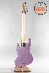 2017 Fender Limited Edition Adam Clayton Jazz Bass Purple Sparkle w/ OHSC β Mint!