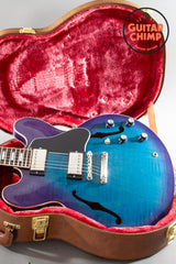 2023 Gibson ES-335 Figured Blueberry Burst – AAA Top, OHSC, Excellent