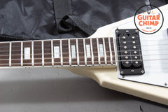 2024 Edwards E-FV-LTD Flying V – Vintage White Block Inlays | MIJ | Excellent