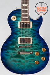 2020 Gibson Les Paul Standard Goryo Yuto Trans Blue Burst Quilt Top – Rare Japan-Only Model