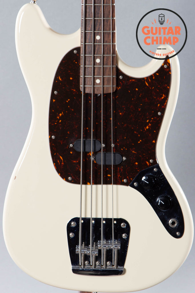 2006 Fender CIJ Japan Mustang MB98-SD Bass Vintage White